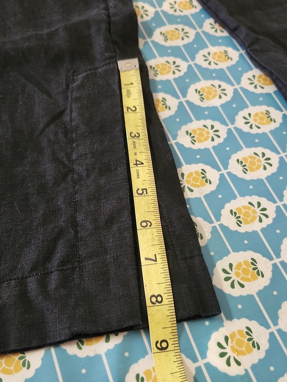 Athleta Retreat 100% Linen High Rise Wide Leg Pants Size XL Black Pockets - Picture 3 of 10